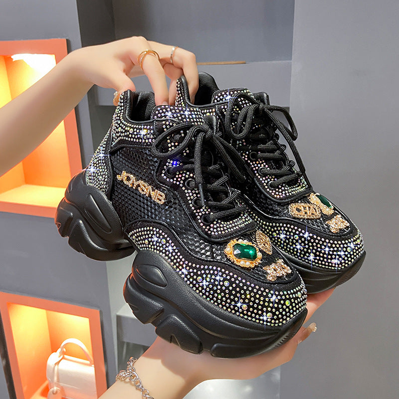 Star Rhinestone-Embellished Daddy Shoes