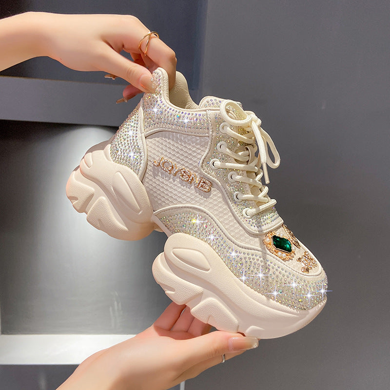 Star Rhinestone-Embellished Daddy Shoes