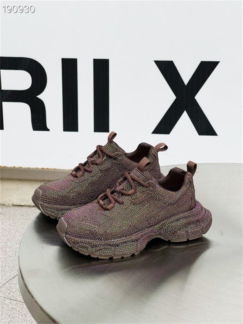 Sparkly Drill Platform Shoes