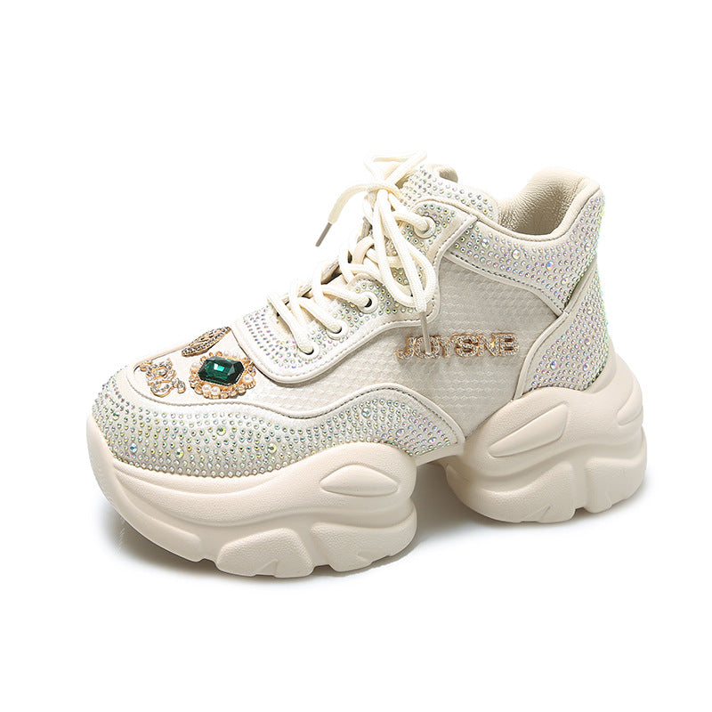 Star Rhinestone-Embellished Daddy Shoes