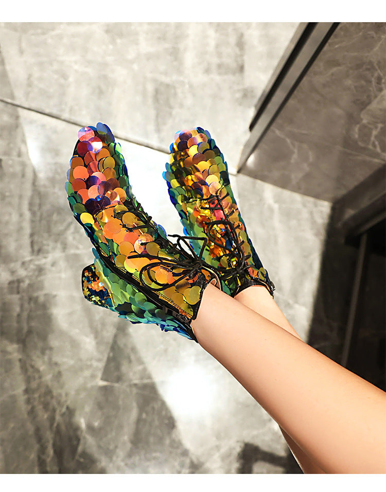 Sequin Dazzle Boots