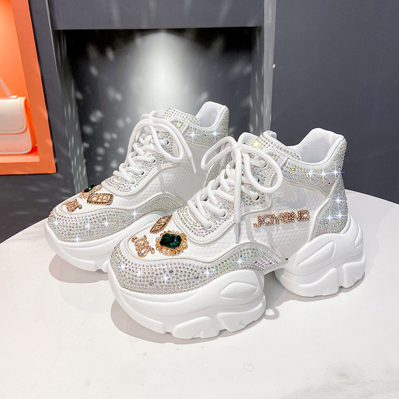 Star Rhinestone-Embellished Daddy Shoes