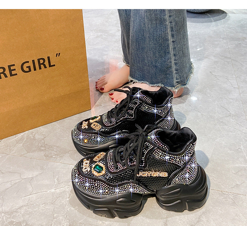 Star Rhinestone-Embellished Daddy Shoes