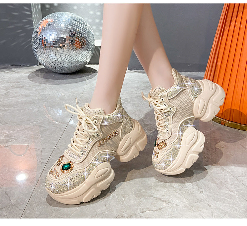 Star Rhinestone-Embellished Daddy Shoes