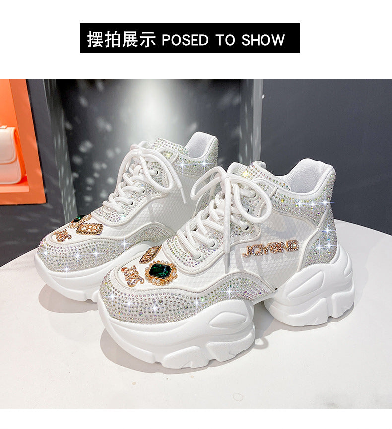 Star Rhinestone-Embellished Daddy Shoes