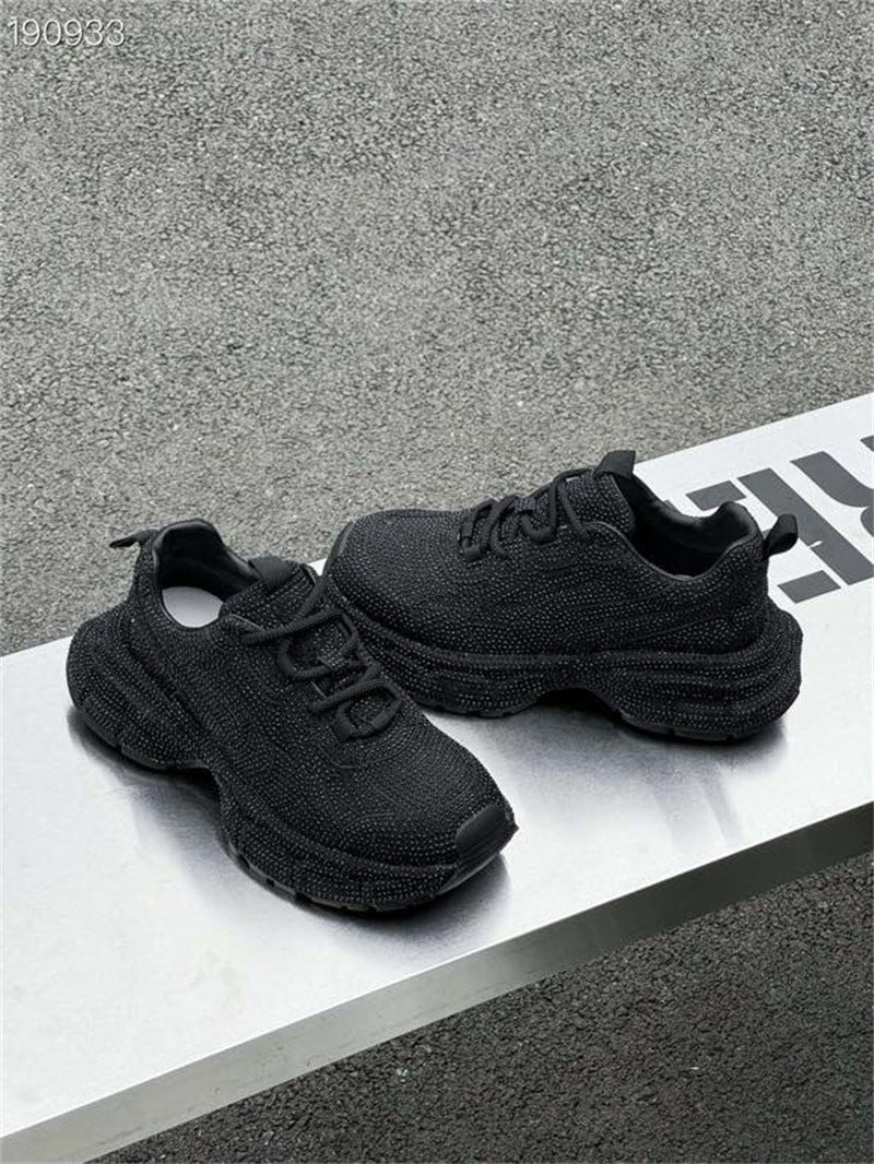 Sparkly Drill Platform Shoes