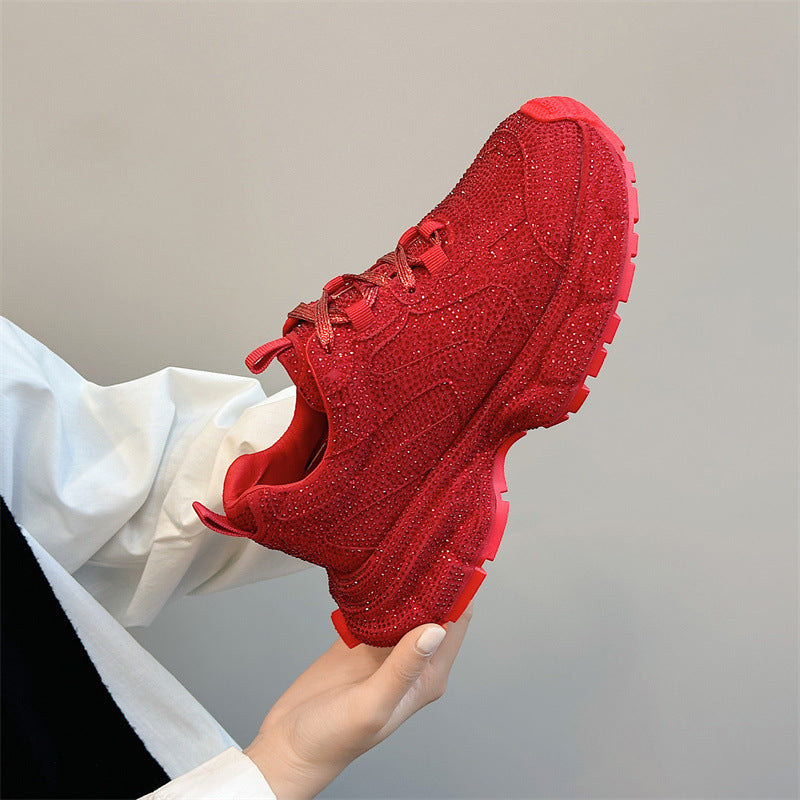 Sparkly Drill Platform Shoes