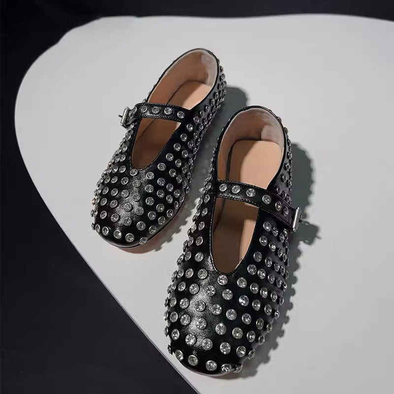 studded flats