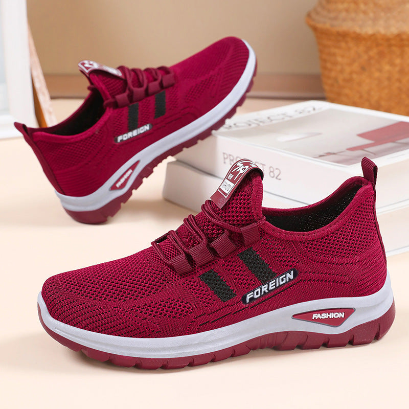 Breathable mesh sneakers