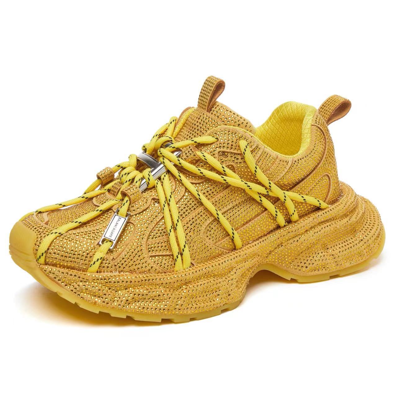 Multicolor lace-up sneakers