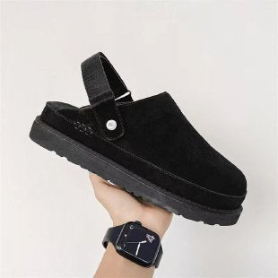Thick-soled closed-toe Birkenstocks