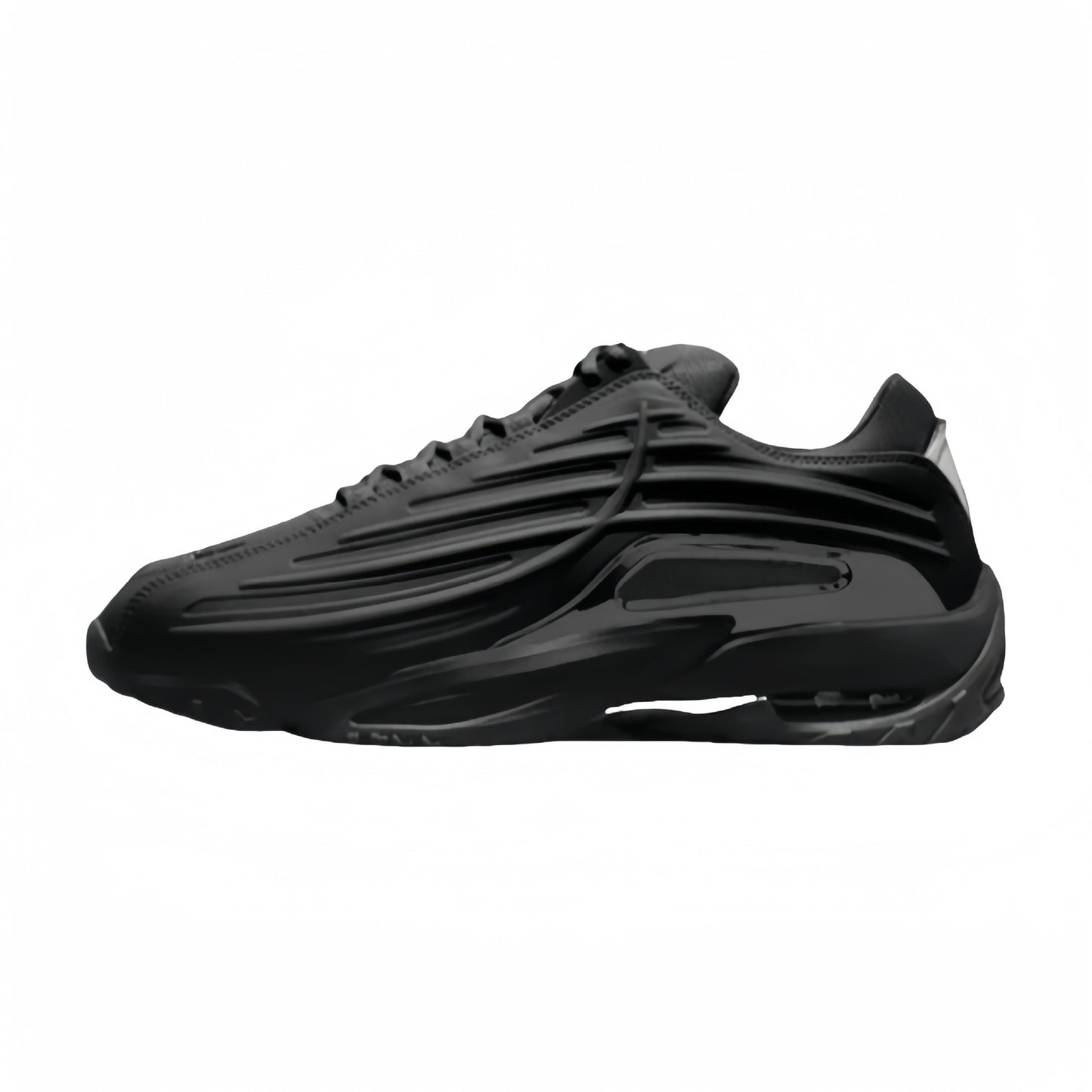Thick-soled retro air cushion men's shoes