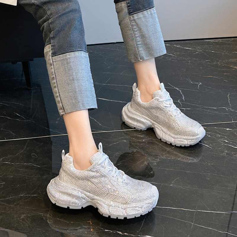 Sparkly Drill Platform Shoes