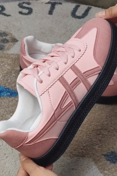 Strawberry Pink Stitching Dexter Shoes