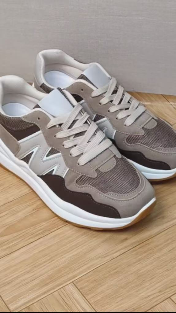 Colorblock woven platform sneakers