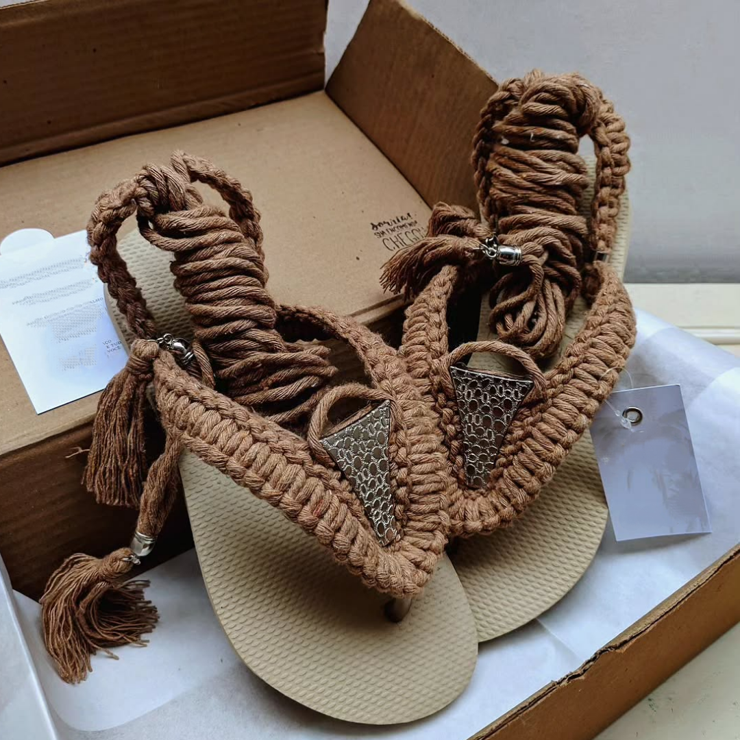 String beach sandals