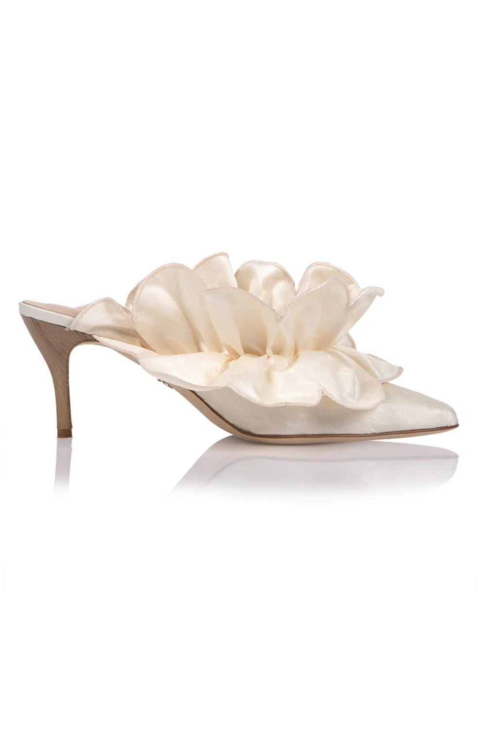 petal-shaped high heels