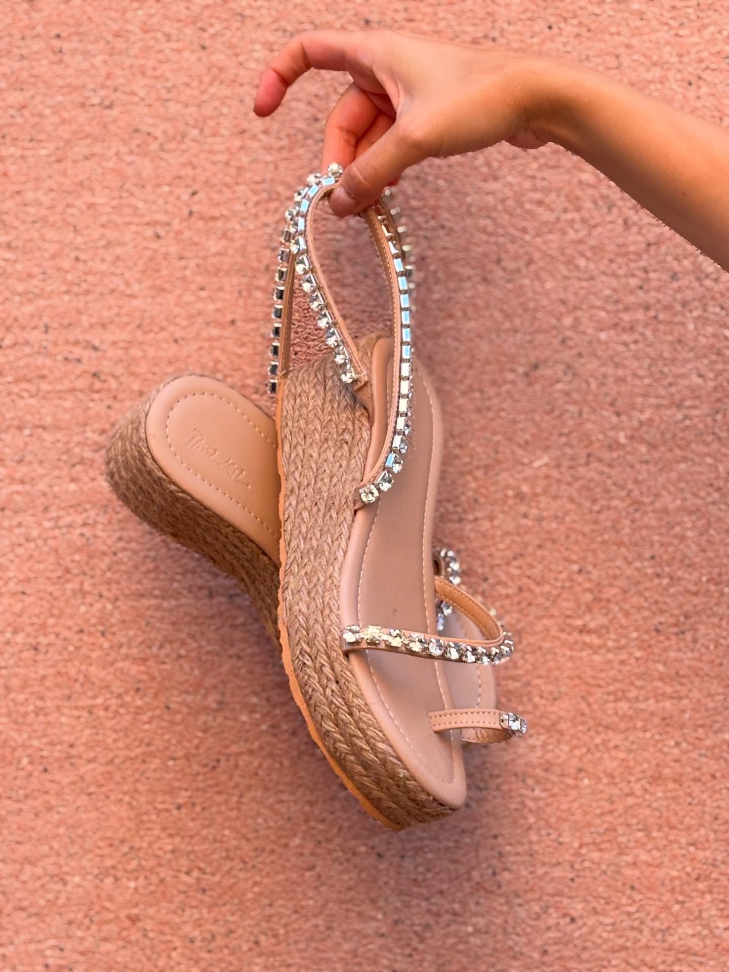 diamond-encrusted platform sandals