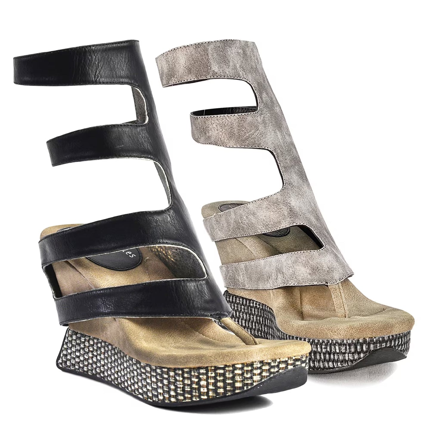 Women's wedge heel boots