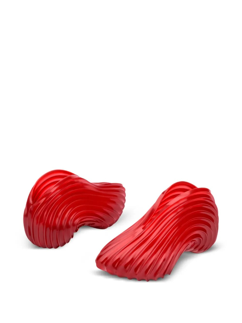 Wave-shaped novelty sneakers