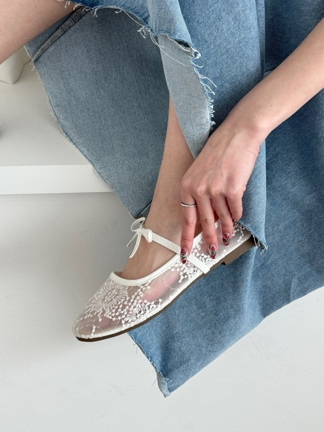 Bow ballet flats