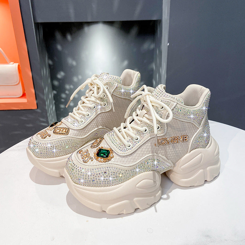 Star Rhinestone-Embellished Daddy Shoes