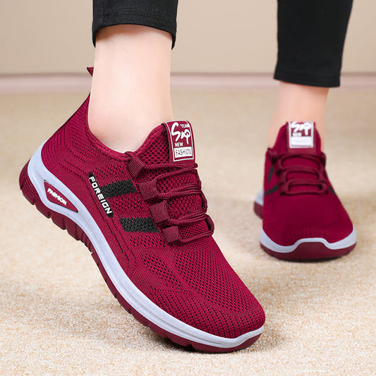 Breathable mesh sneakers