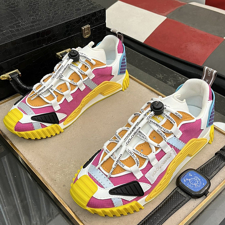 Multicolor patchwork sneakers