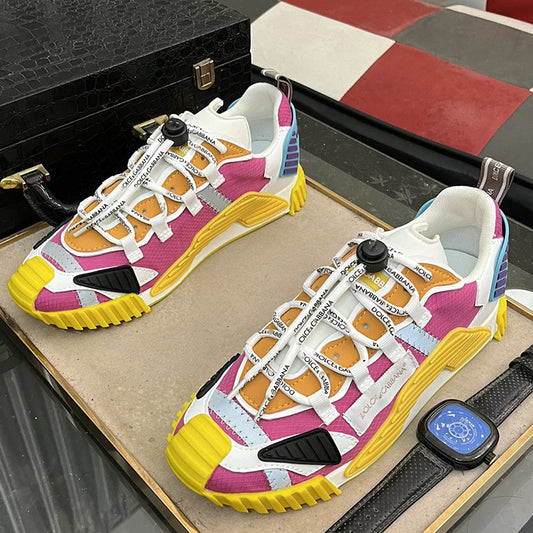 Multicolor patchwork sneakers