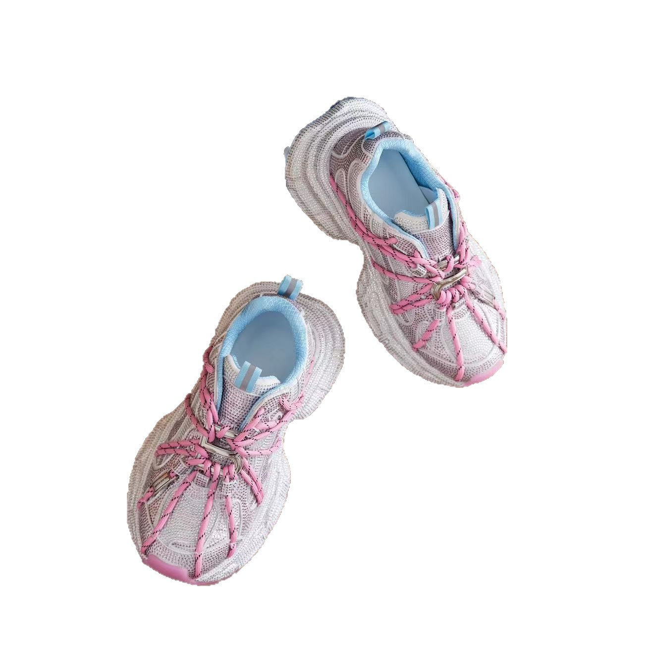 Multicolor lace-up sneakers