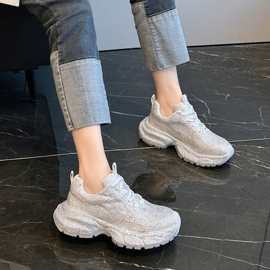 Sparkly Drill Platform Shoes