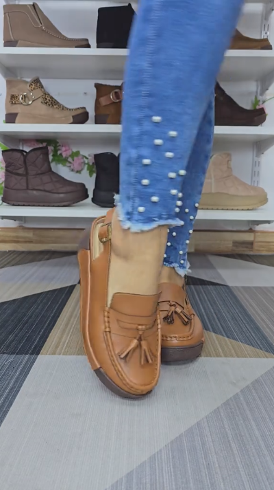 High-end women's leather shoes