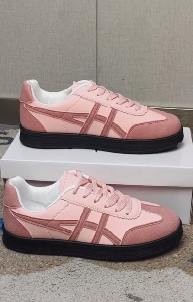 Strawberry Pink Stitching Dexter Shoes