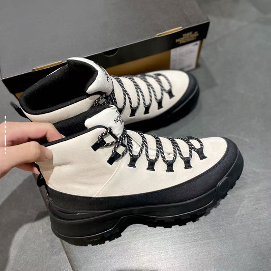 High-top color-block waterproof boots