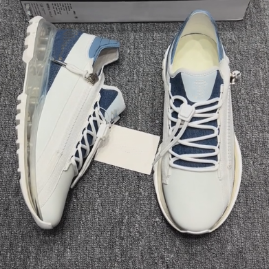 Air cushion soft sole color-blocked sneakers