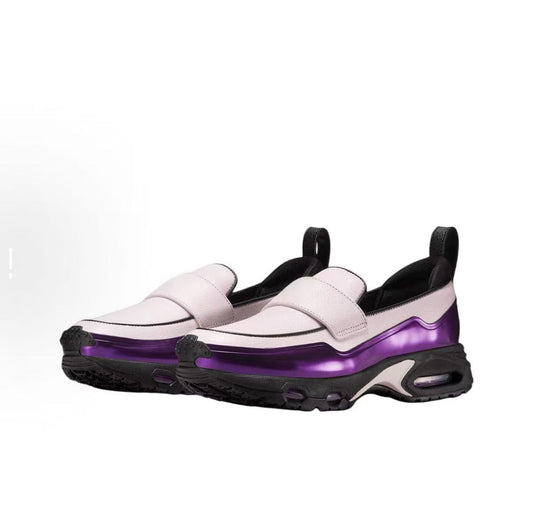 Women's color-block leather sports shoes