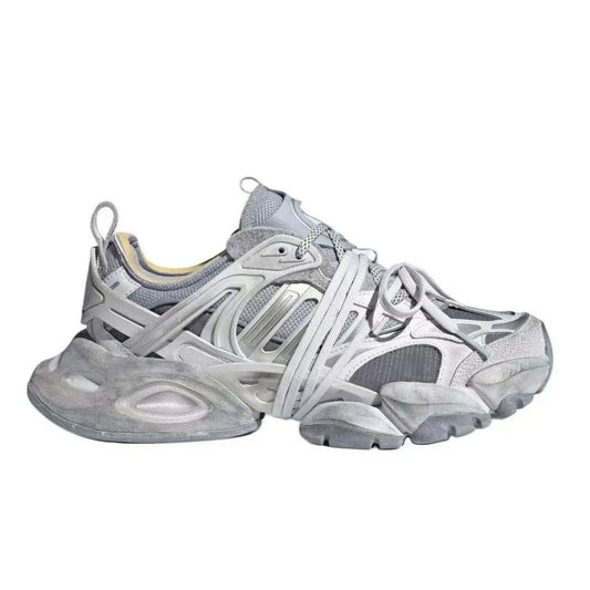 Lace-up thick-soled comfortable sneakers