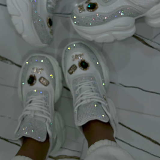 Star Rhinestone-Embellished Daddy Shoes