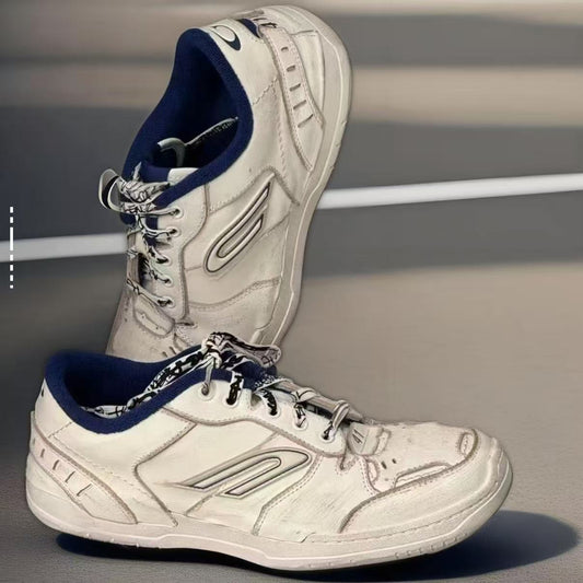 Design distressed sneakers