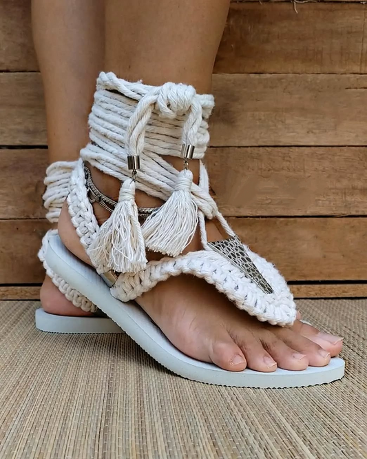 String beach sandals