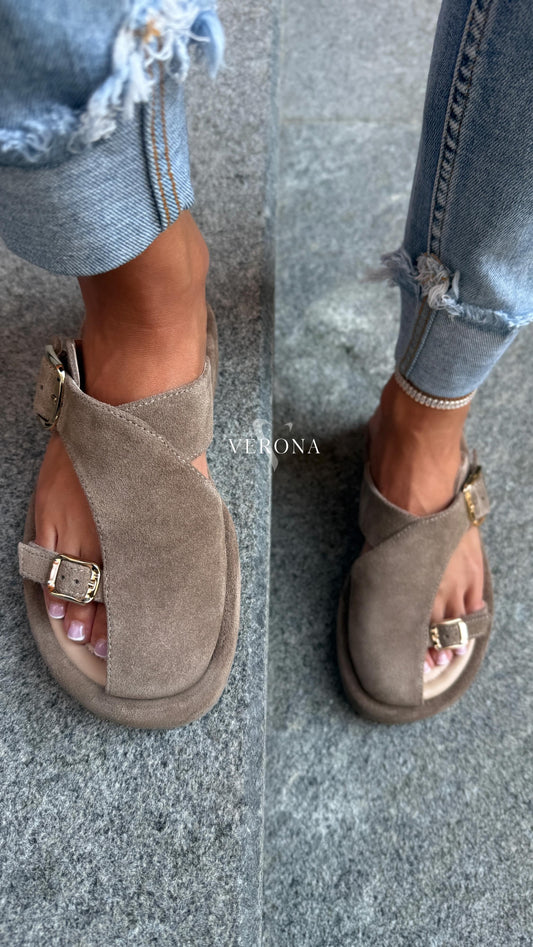 Camel designer sandals