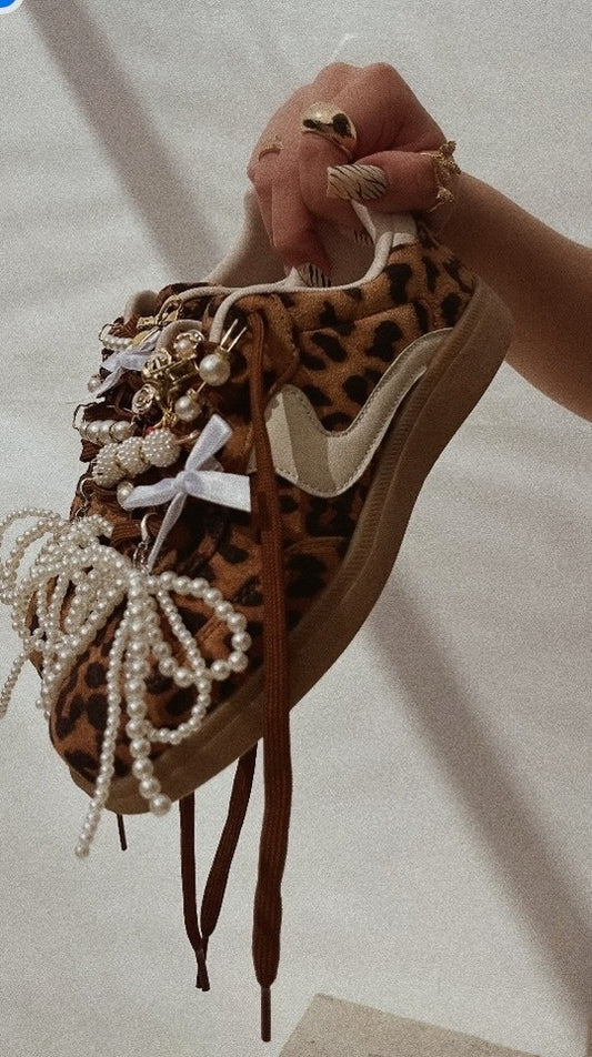 Leopard print German training shoes