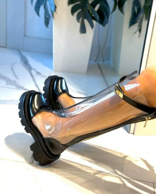 Transparent boots
