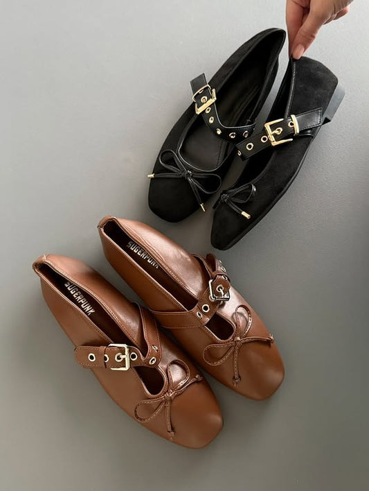 Fashion flat leather shoes