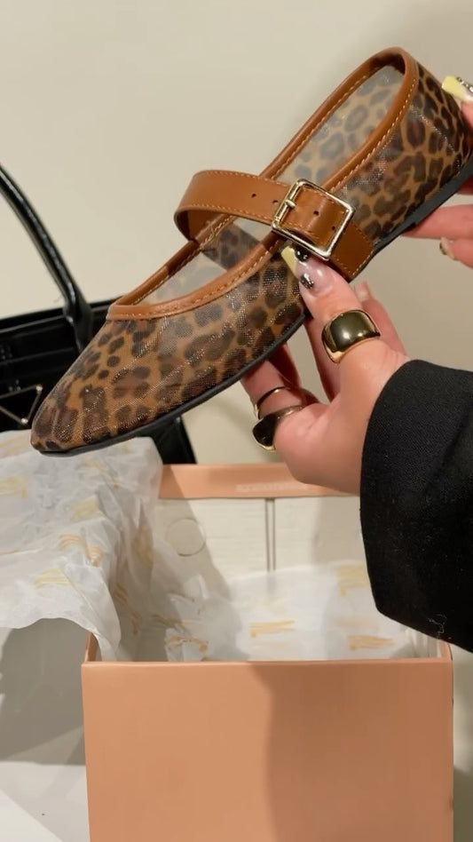 leopard print flats