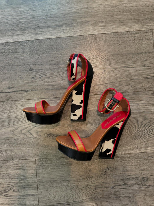 cow print heels
